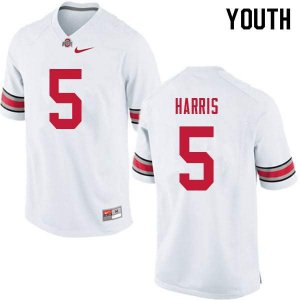 Youth Ohio State Buckeyes #5 Jaylen Harris White Nike NCAA College Football Jersey Cheap IGD3544BC